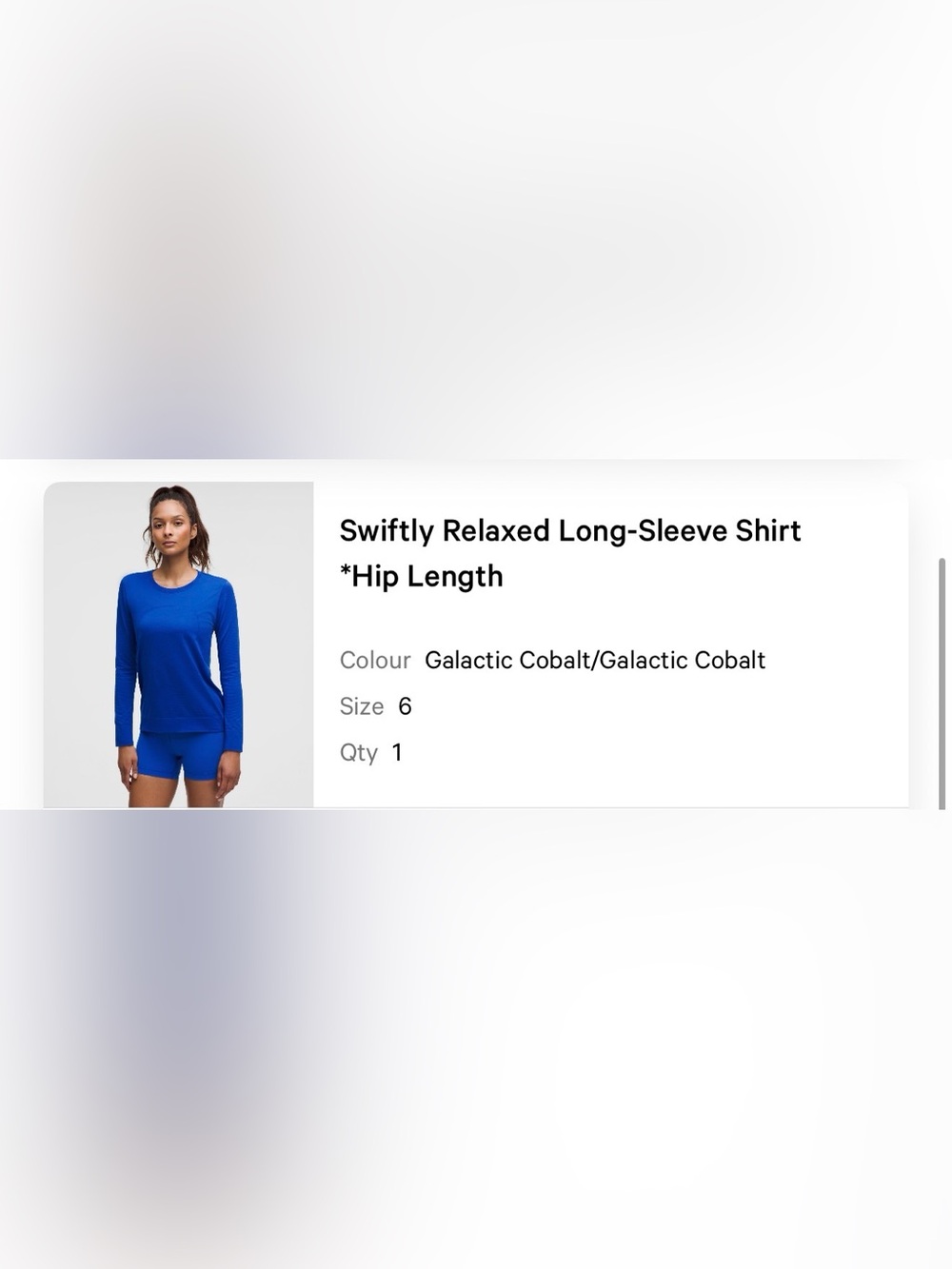 Lululemon Women’s Swiftly relaxed long sleeve shirt hip length size 6 - Picture 5 of 5